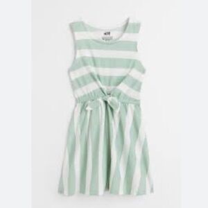 H&M Girls Summer Stripped Tie Detail Sleeveless Dress Size 8/10
